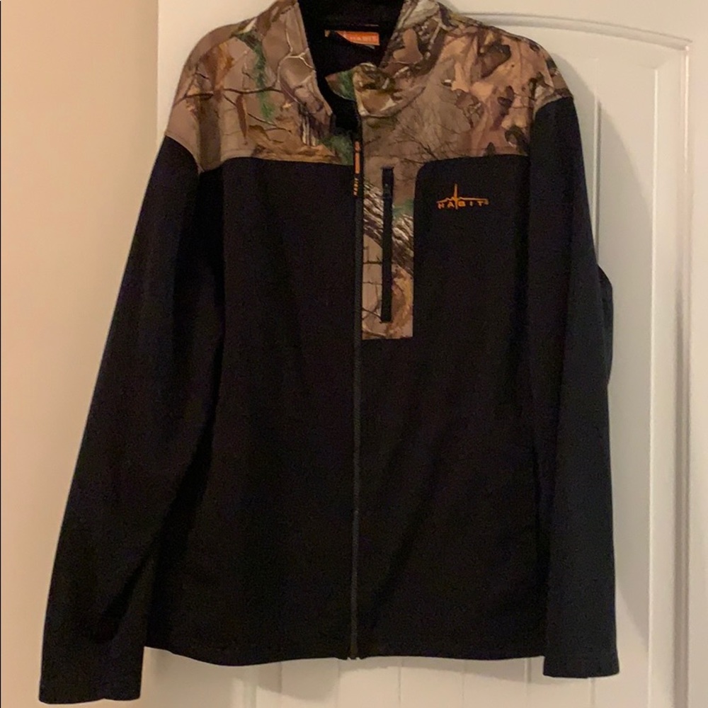 Black & Camo soft shell jacket